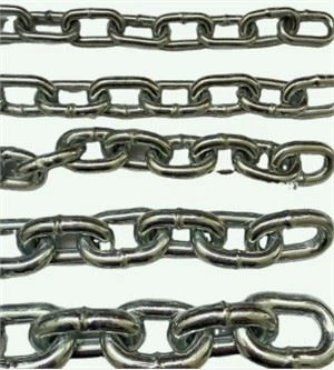DIN766 trumpų grandžių grandinės suvirintos plieninės grandinės